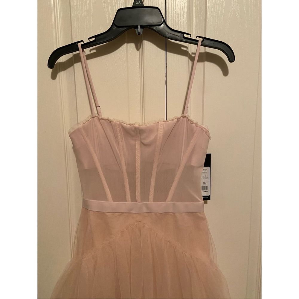 BCBGMAXAZRIA Women's Fit and Flare Tiered Ruffle Evening Gown 2 - Picture 5 of 8